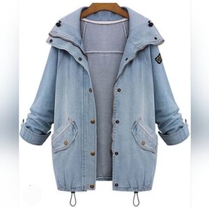 TWfS Women's Light Blue‎ Denim Jacket Size M